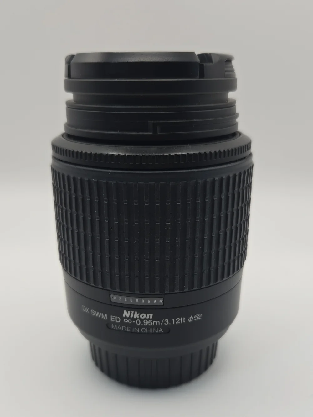 Black Nikon D3200 DSLR Camera Body with 18-55mm and 55-200mm Nikkor Lenses
